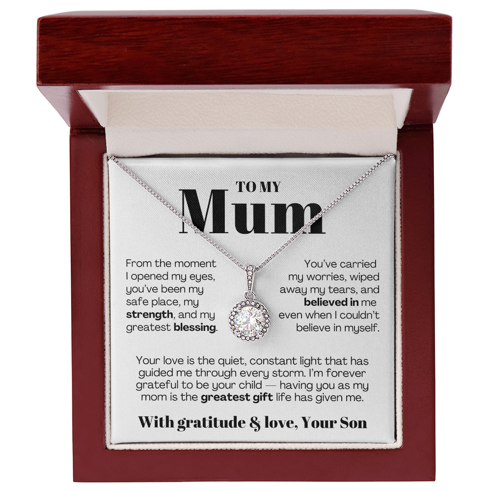 To My MOM necklace Mother’s day Birthday christmas heartfelt Gift from son