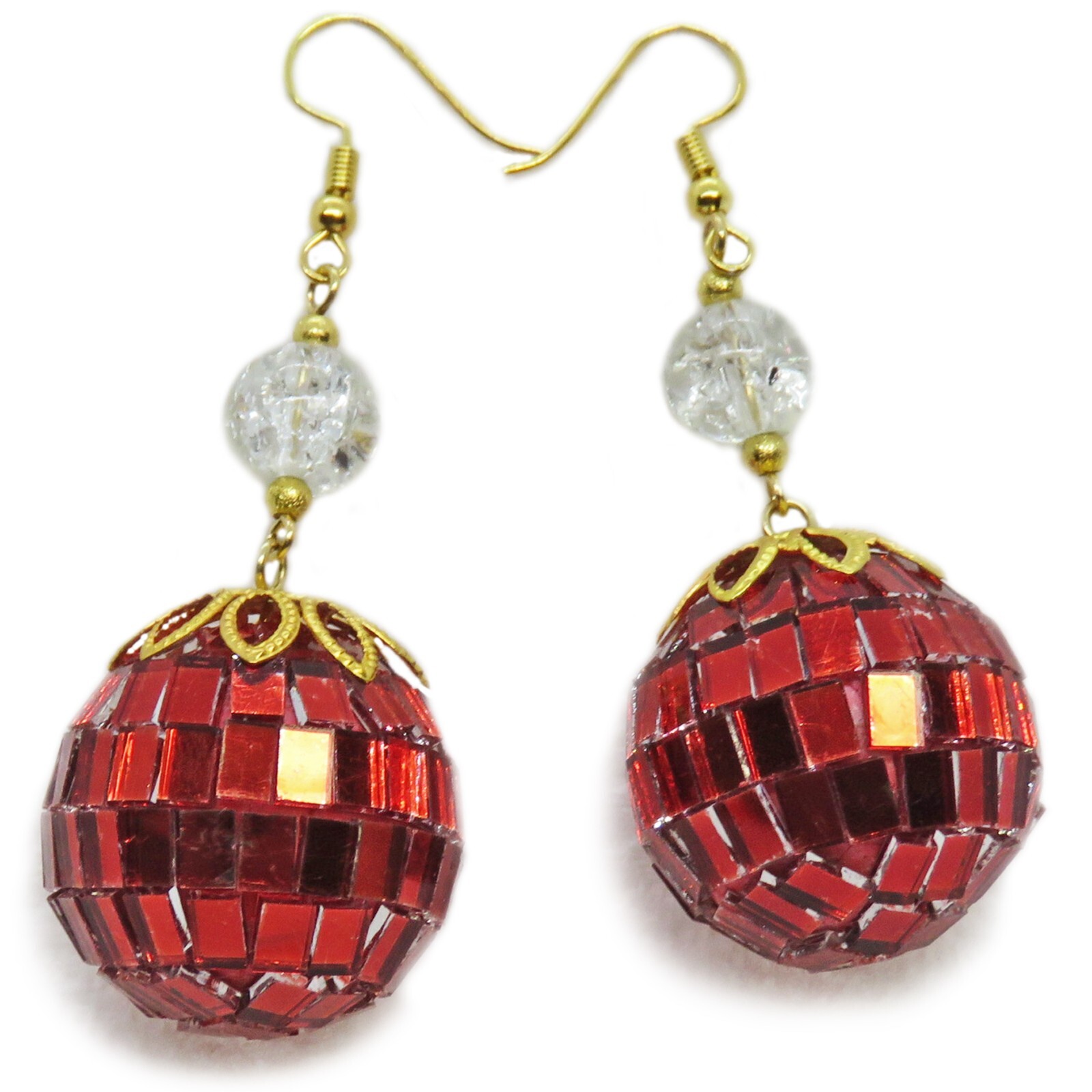 Gorgeous Reflective Ball Christmas Earrings By SoniaMcD