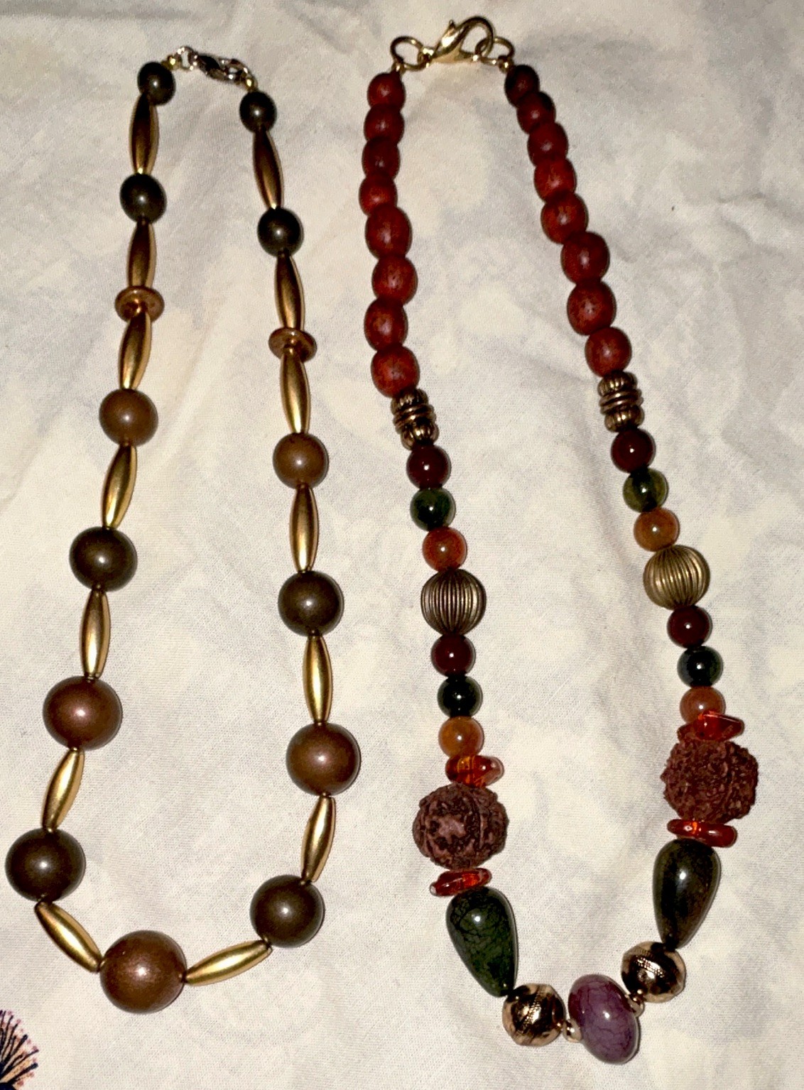 Unique Boho Necklaces. 70’s Organic Vibe, Great For Fall.