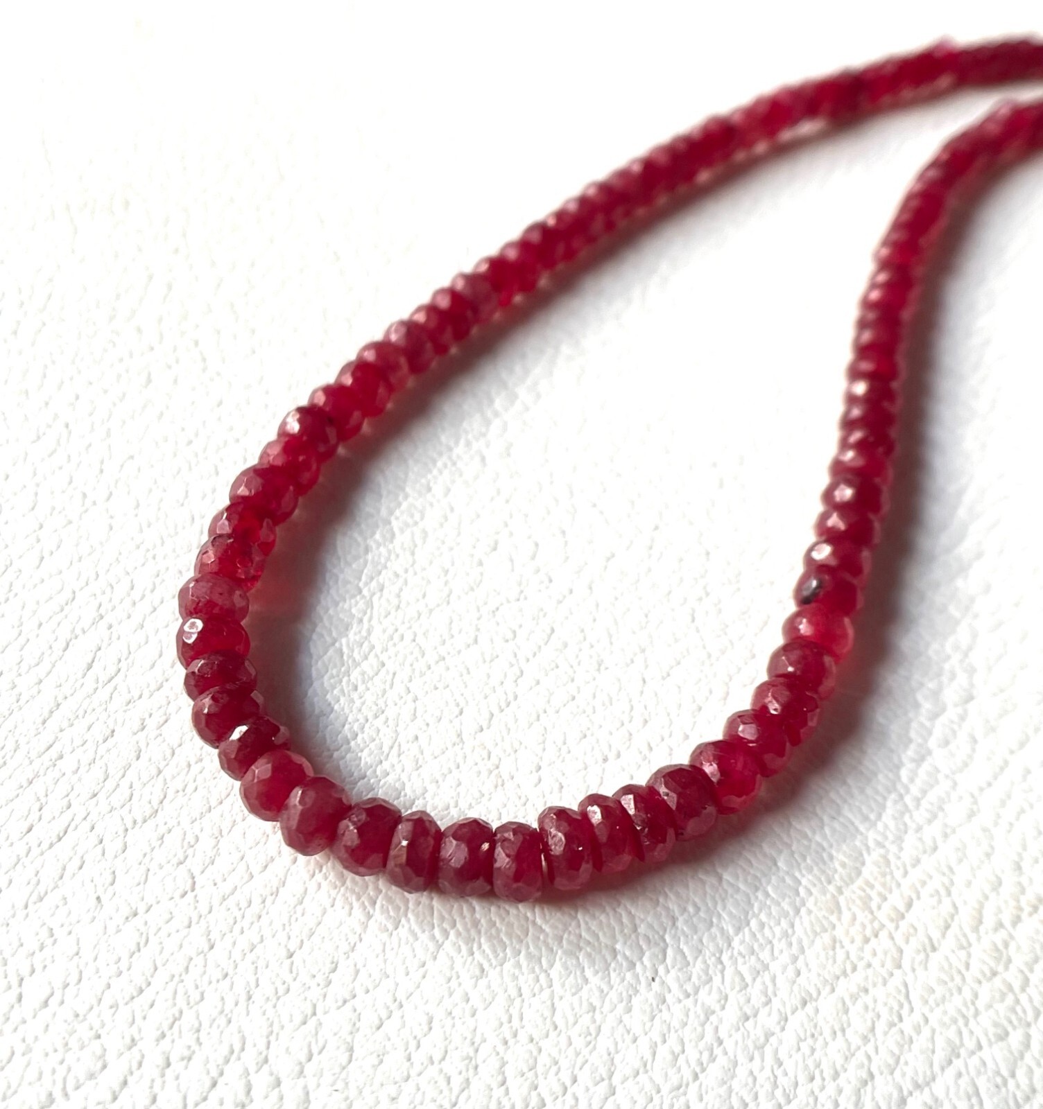 Natural Ruby Faceted Rondelle Beads ,Faceted Ruby Beads ,AAA Quality Ruby Beads