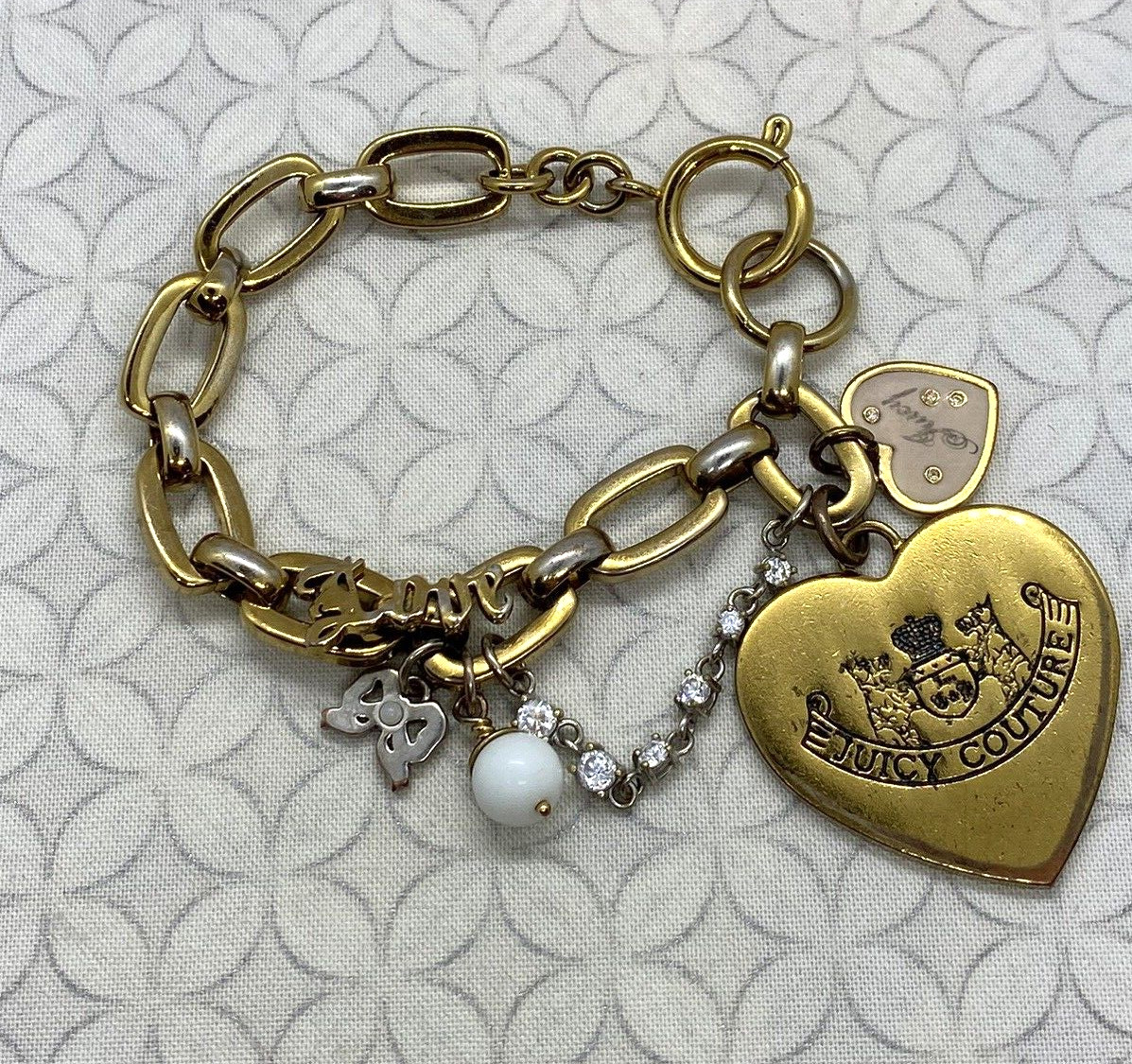 Juicy Couture Let Them Eat Couture Heart Bracelet Multi strand Necklace Set