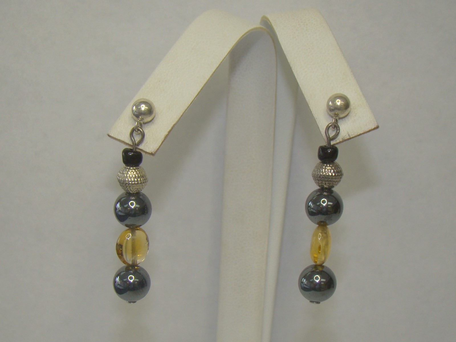 Sterling Silver 1 11/16″ Beaded Stud Earrings – 7.3 Grams, Item# P668