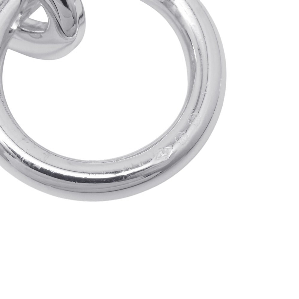 Hermes Silver Bracelet Chene Dunkle GM 7.8in W20.9mm x H11.6mm 13.5cm