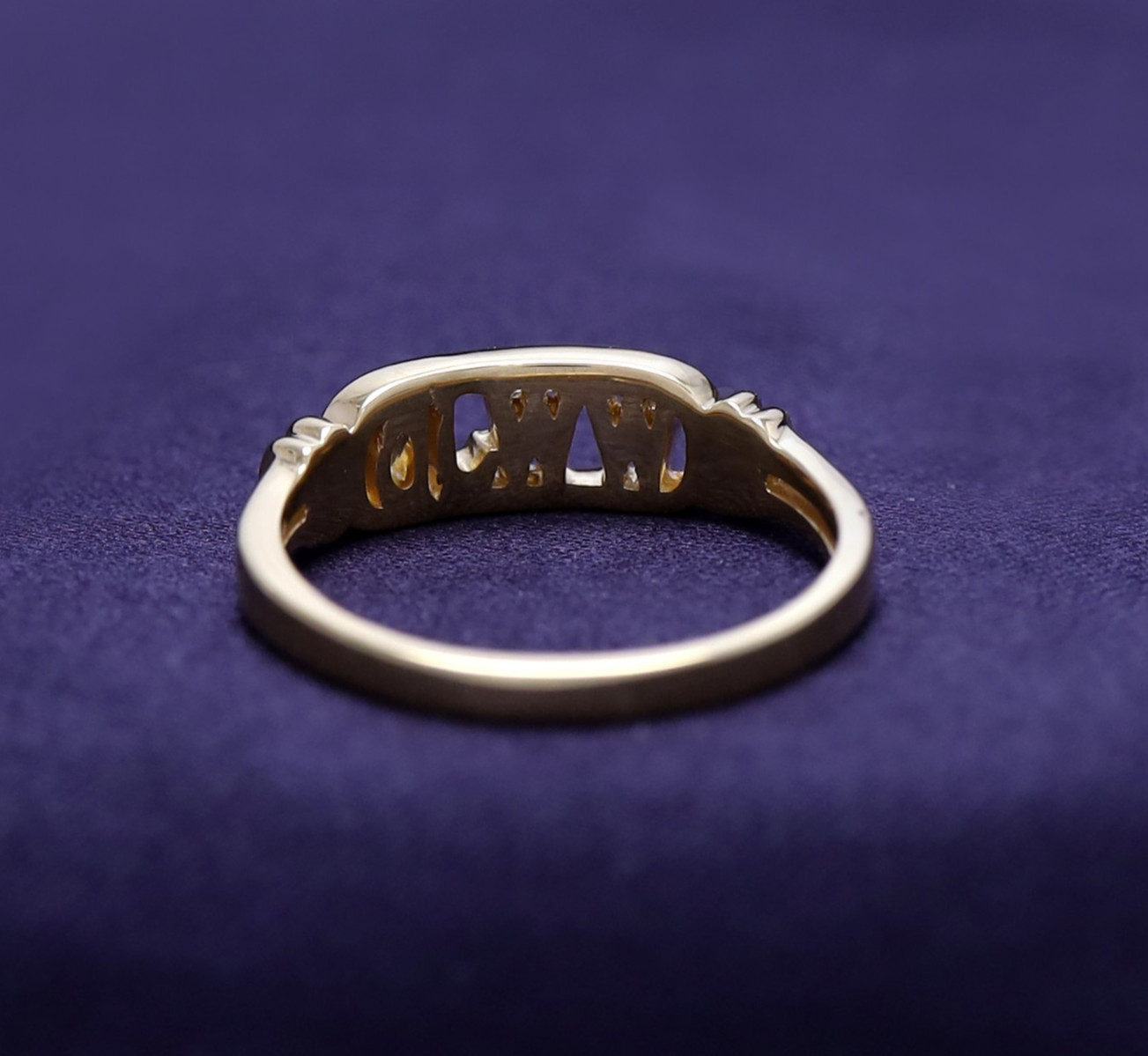 What Would Jesus Do “WWJD” Designer Ring 14k Yellow Gold Plated 925 Silver