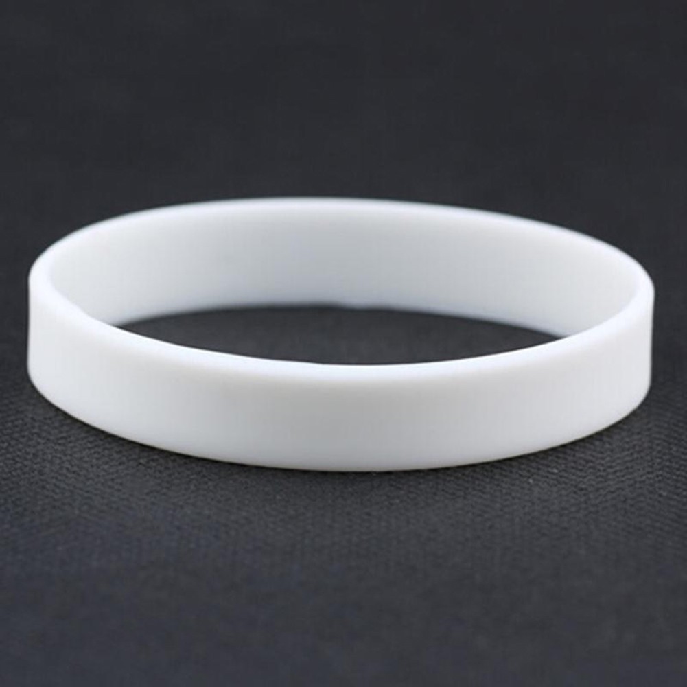 Silicone Wristbands Rubber Plain Reusable For Events Charity Fashion Bands-Adult