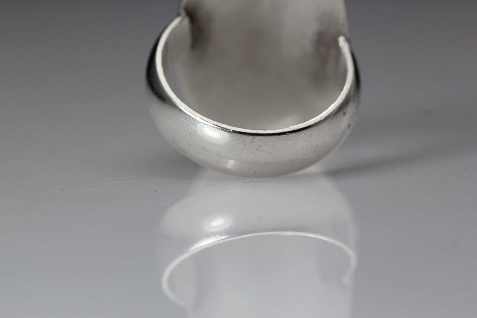 925 Sterling Silver Oblong Spiral Design Mexico Size 6.75 Ring 7 Grams (RIN9701)