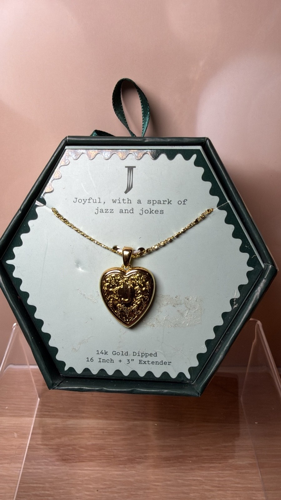 J Initial Heart Necklace | a new day