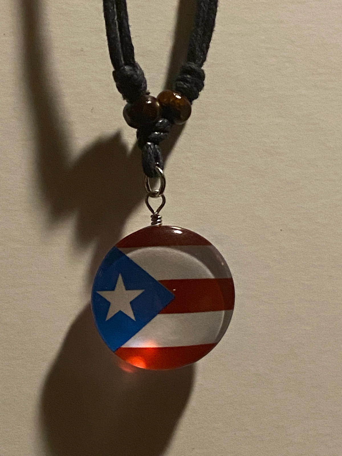 Puerto Rico Necklace with Flag FREE SHIPPING