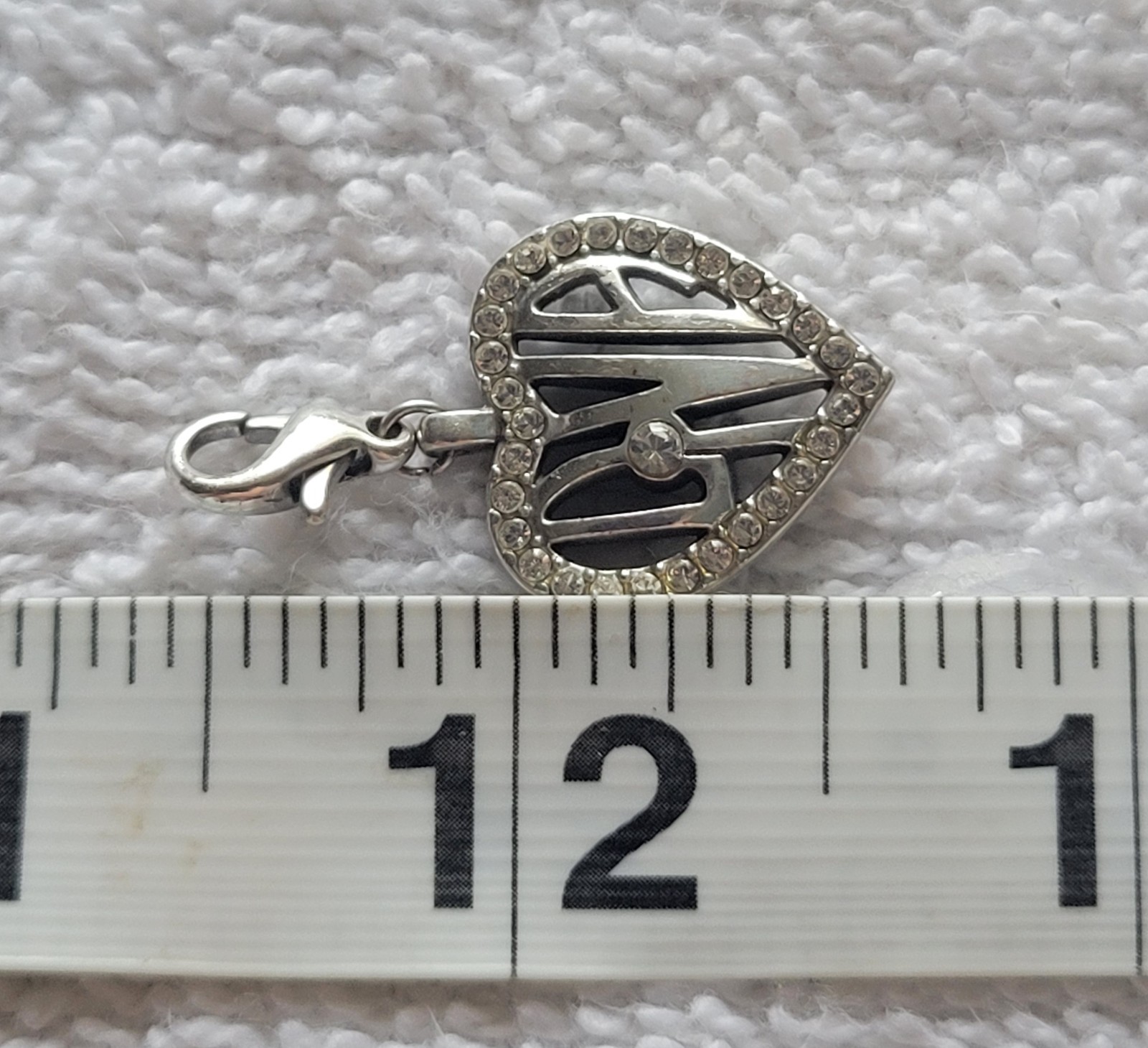 Brighton Diva Heart Snap/Clip Dangle Charm NWOT Retired