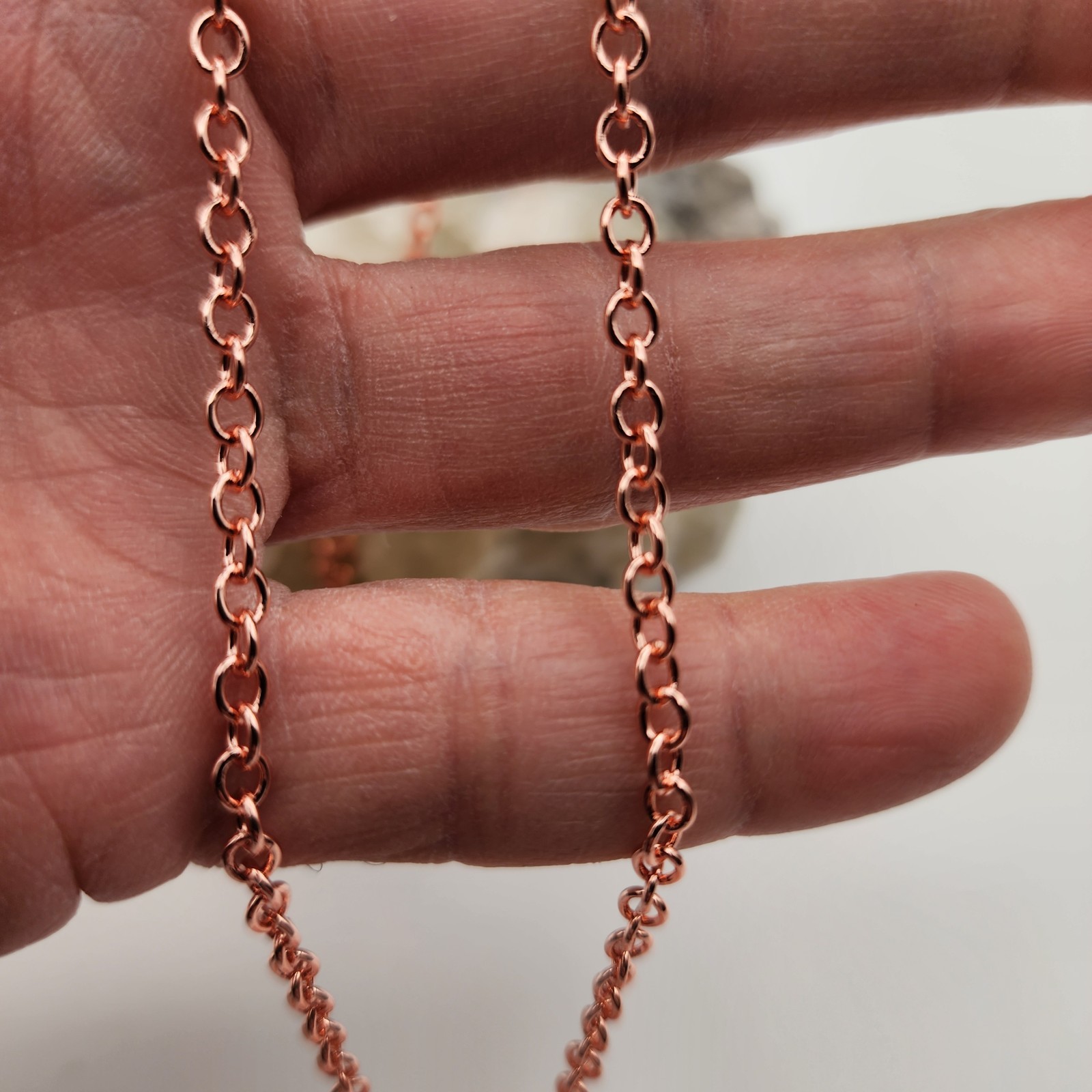 Tri-Infinity Tensor Ring Copper Pendant – 144 Hz Frequency, Pure Copper Chain