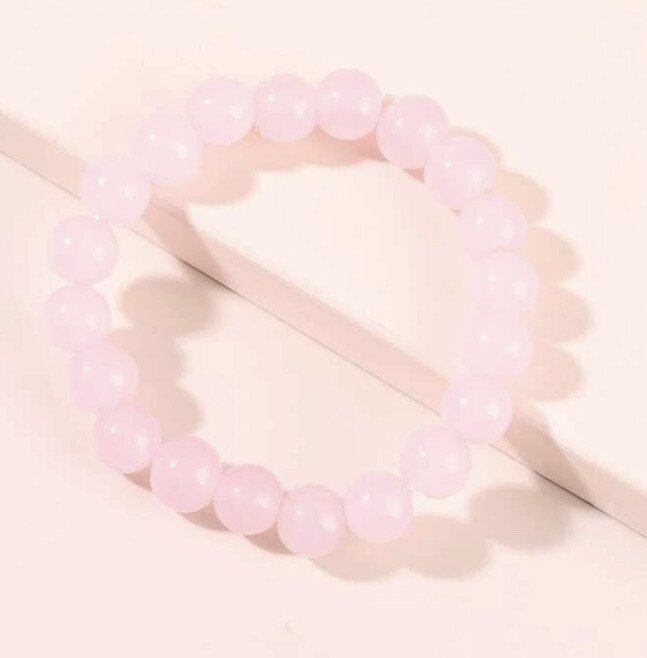 pink quartz bracelet for Harmony, Love & Stability