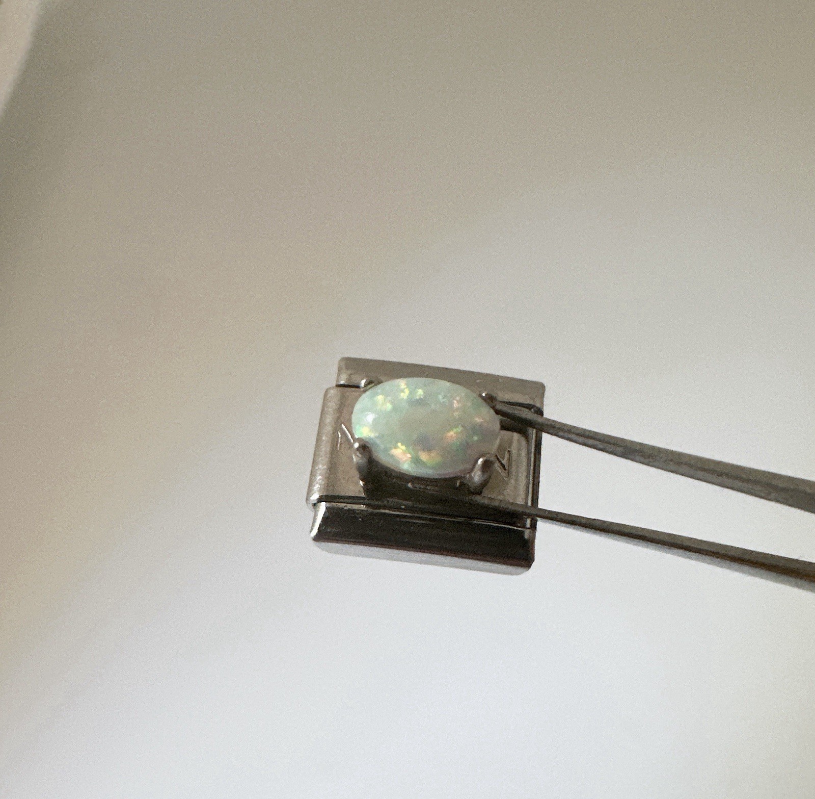 Nomination Bracelet Composable Link Charm Oval Opal Stone Custom-made