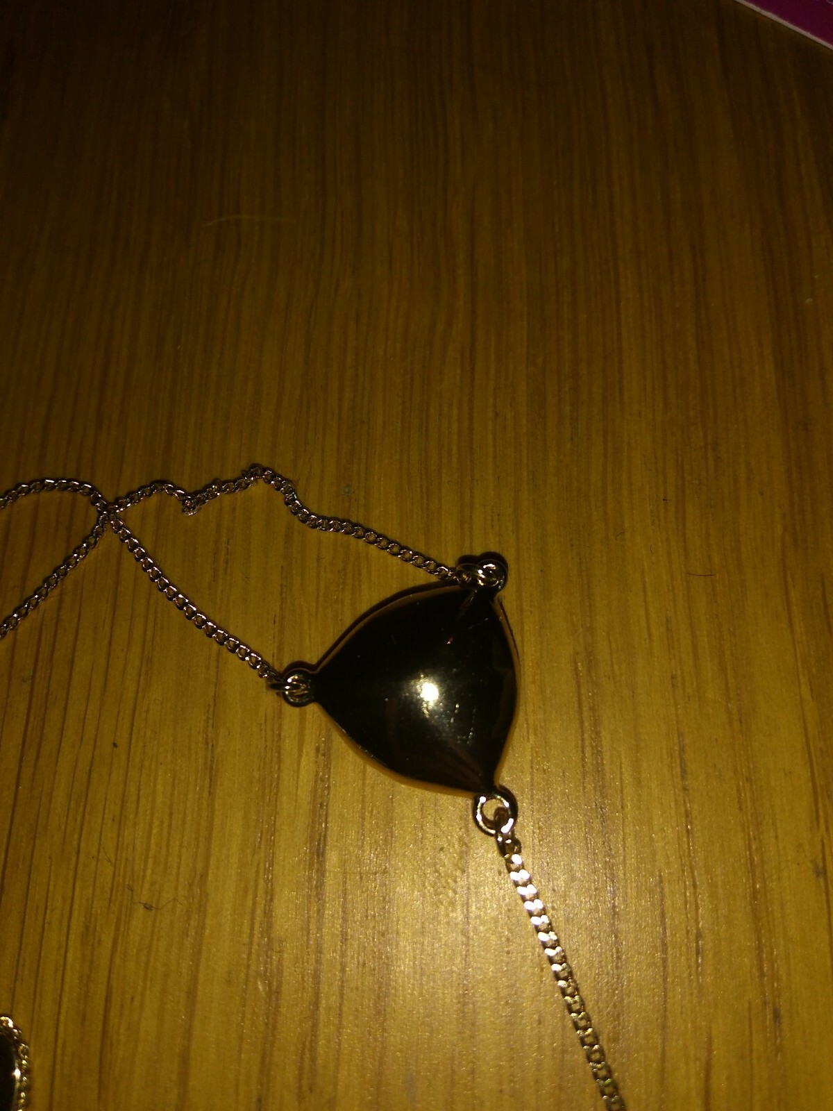 Rare Debenhams Jon Richard Purple Swarovski Crystal Drop Necklace Gold Tone