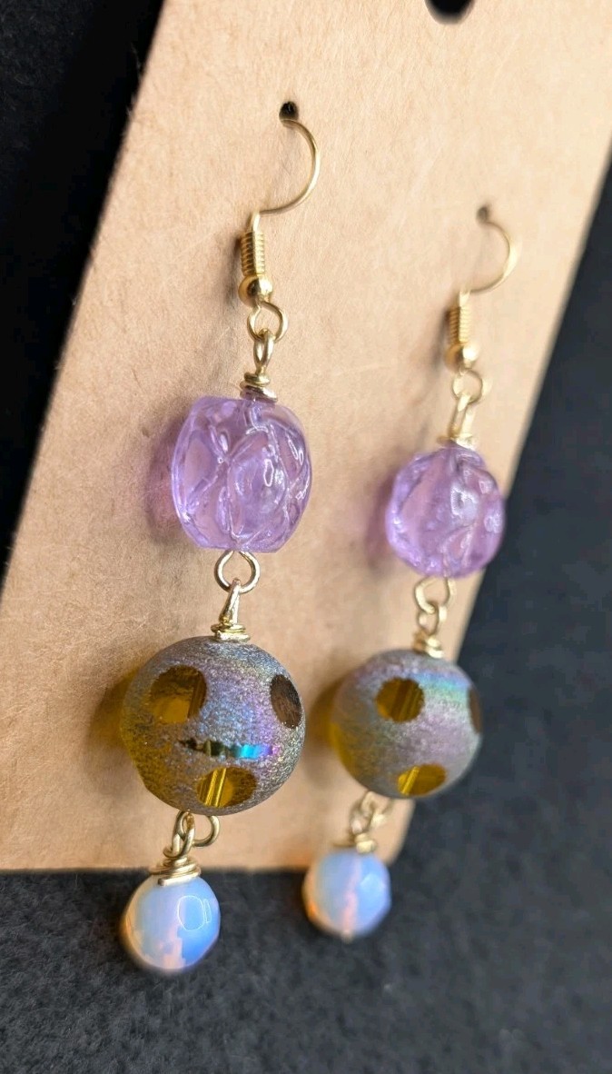 Women’s Artisan Stylish Gypsy Whimsical Beaded Drop Dangly Hook Earrings