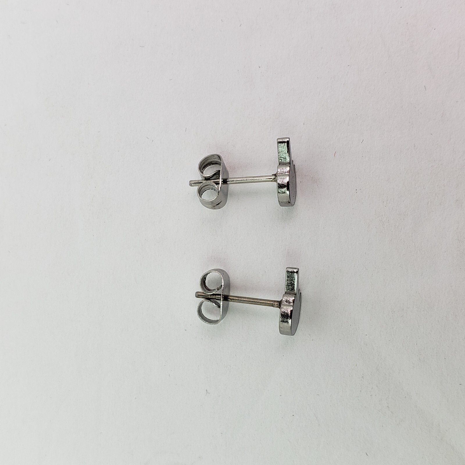 Unbranded Adult Fashion Costume Jewelry Silver Edgy Flipping Off Stud Earrings