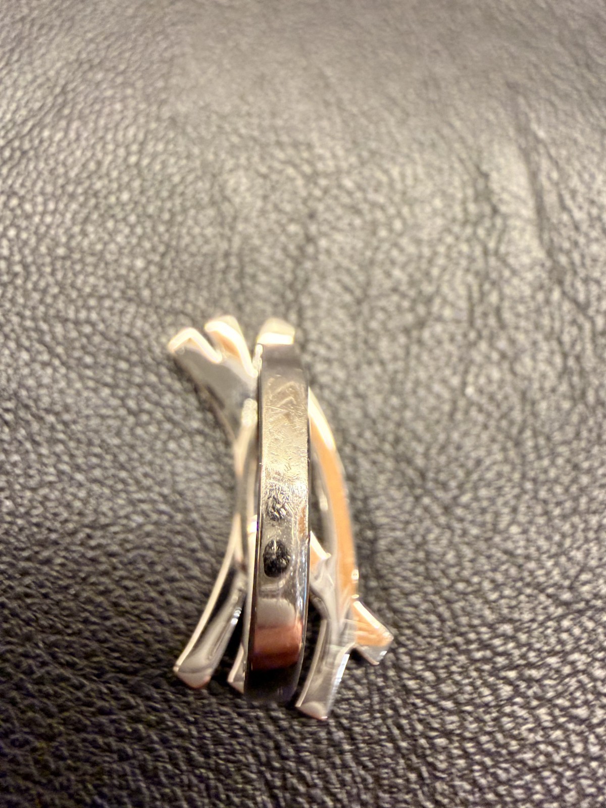 Swarovski Vintage 2000s Infinity Ring 830461 Size 55 (US 7) – Missing 1 Crystal