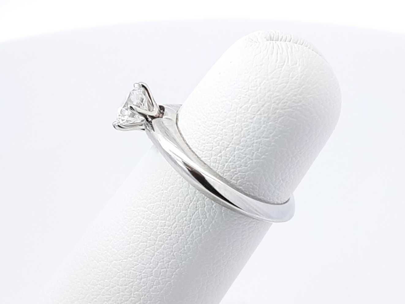 Tiffany & Co 0.48 Ct Diamond & Platinum Solitaire Ring 3.9g Sz 3.75 Fw0226ozxzdu