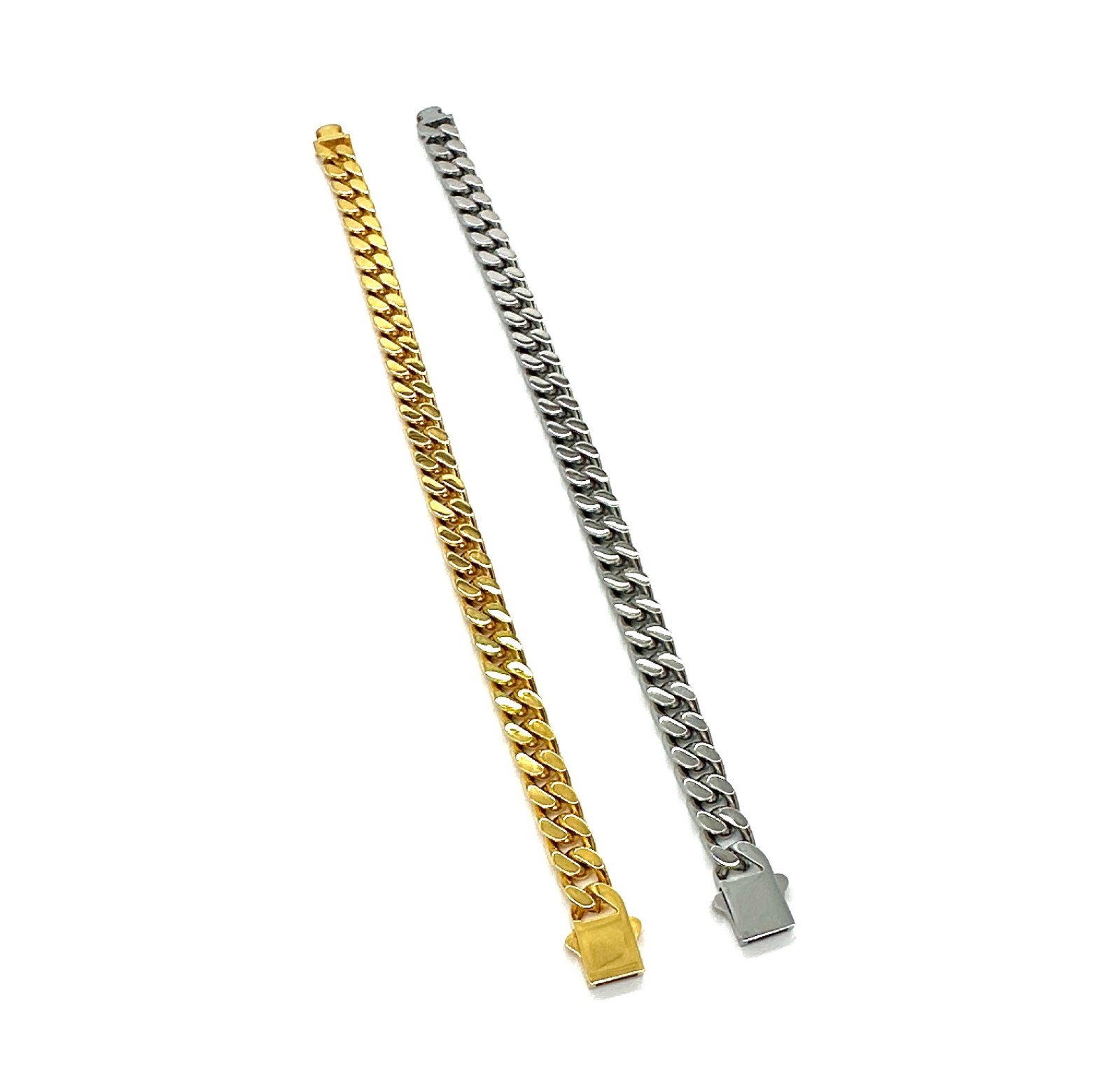 18K Gold/White Gold 10mm-12mm Miami Cuban Link Non-Tarnishing Quality Chain