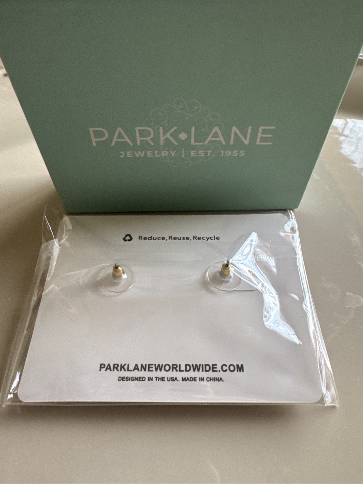 Park Lane Green Clover Earrings