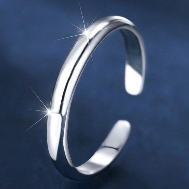 Women’s Adjustable Bracelet Fashion Open Cuff Bangle Silvery Copper Jewelry