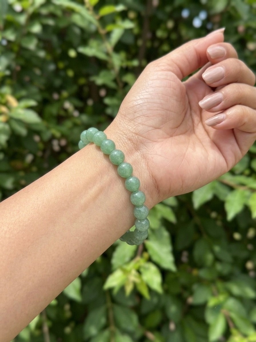 Wholesale Lot 6 Pcs Green Aventurine 8mm 7.5” Crystal Healing Stretch Bracelet