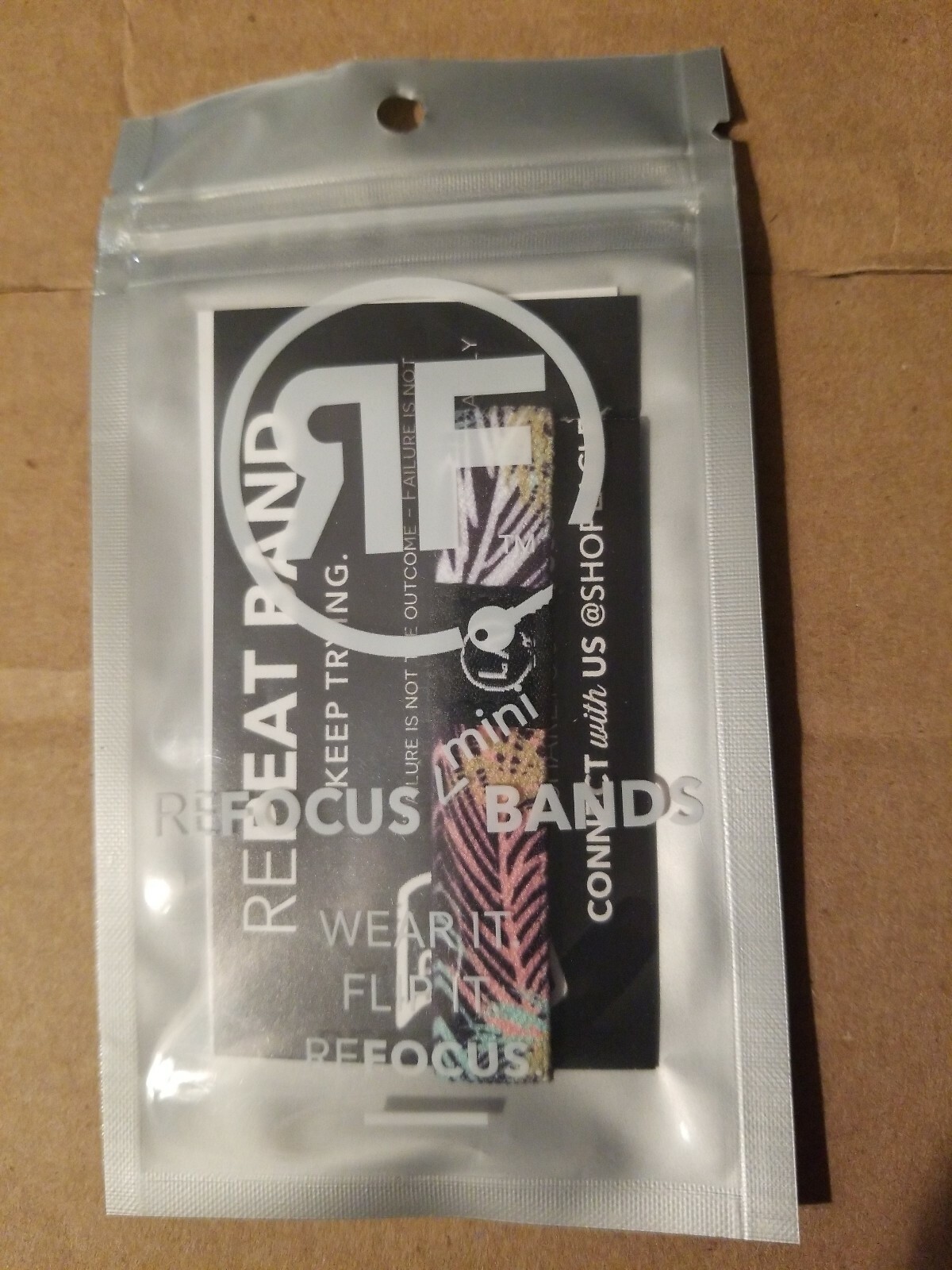 Refocus Bands Rewire Band, “Wear it. Flip It. Refocus.” Keep trying, Green