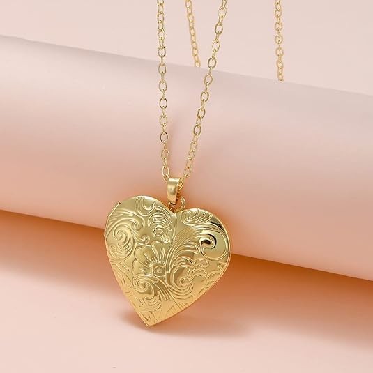 Collares 14K Collar Con Pendiente de Corazon Joyeria Fina Regalos para Mujeres