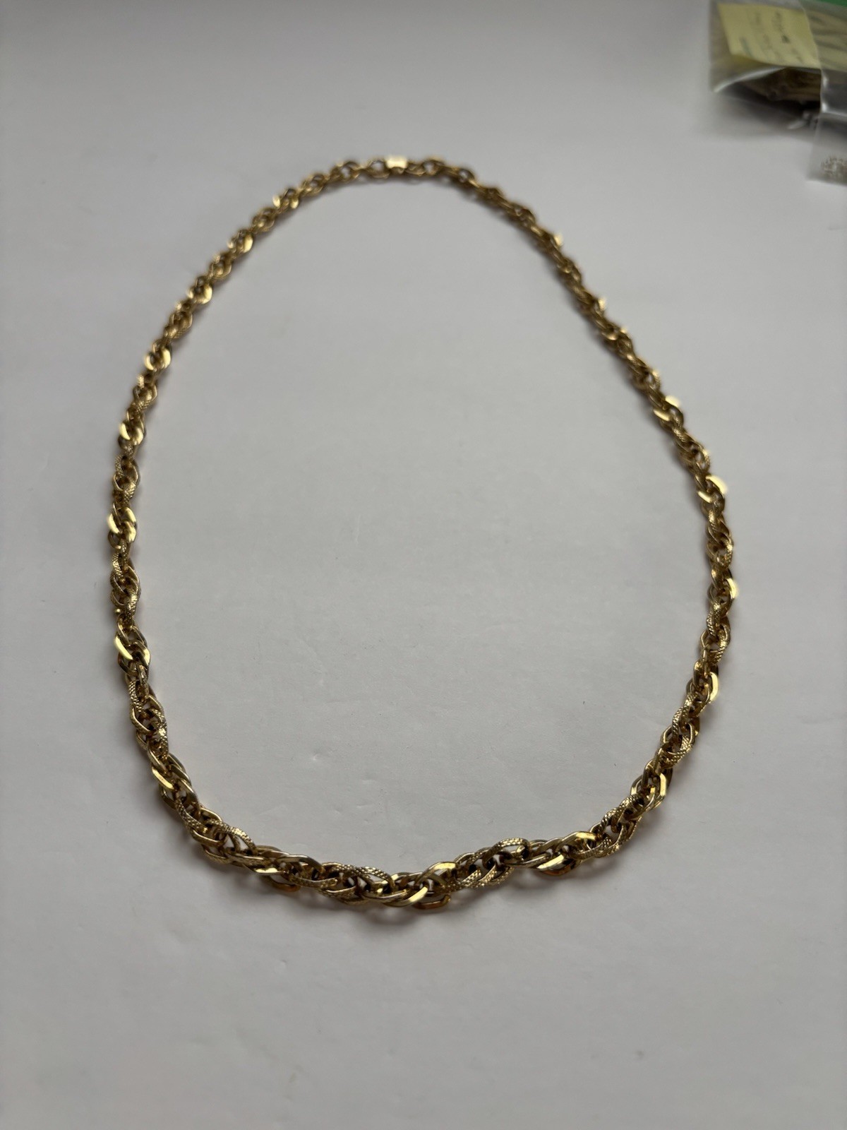 Gold Tone Chain Snap Clasp 24 in
