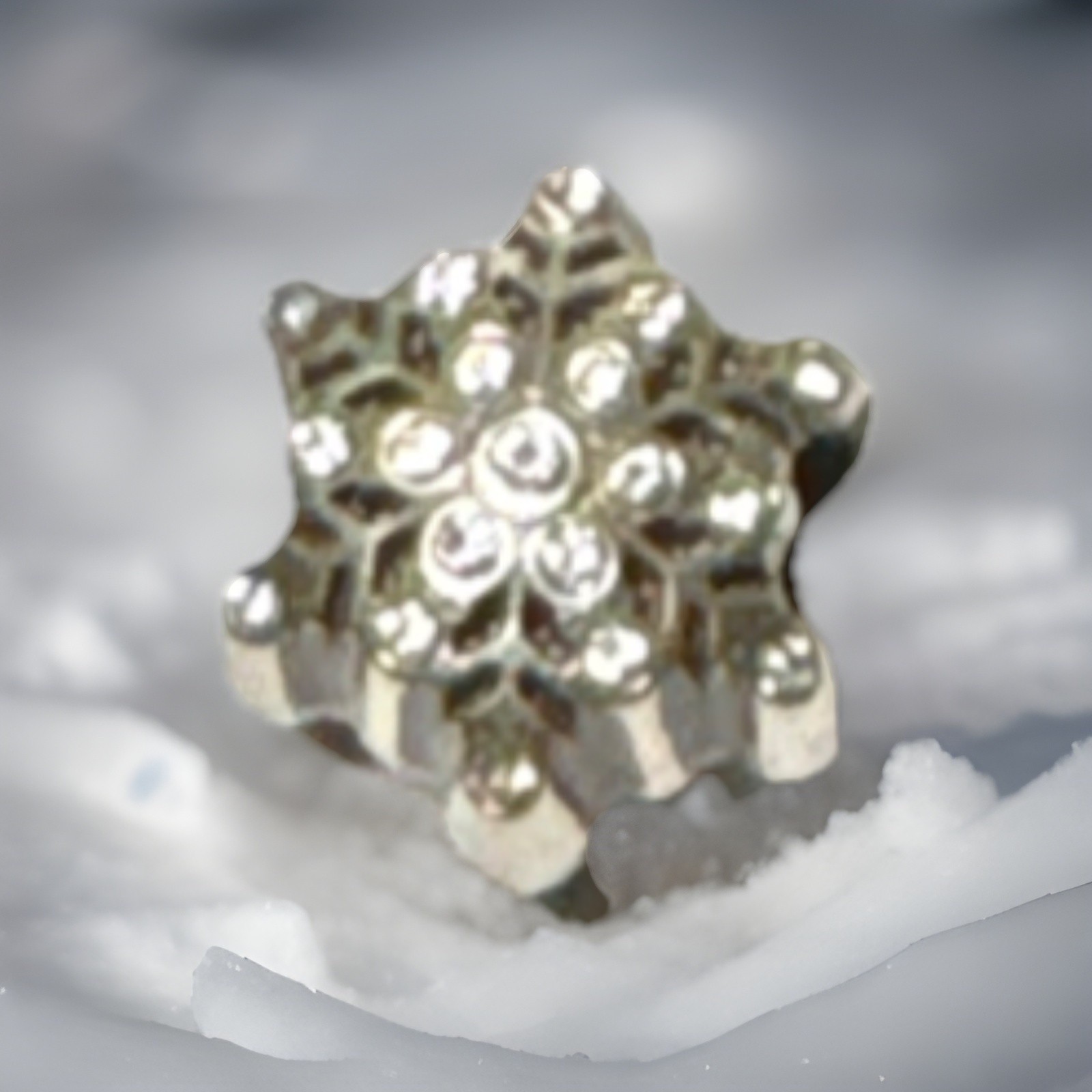 Brighton Bead SNOWFLAKE GLITZ List $20 NWOT Single Style JC3541 Rare Find!