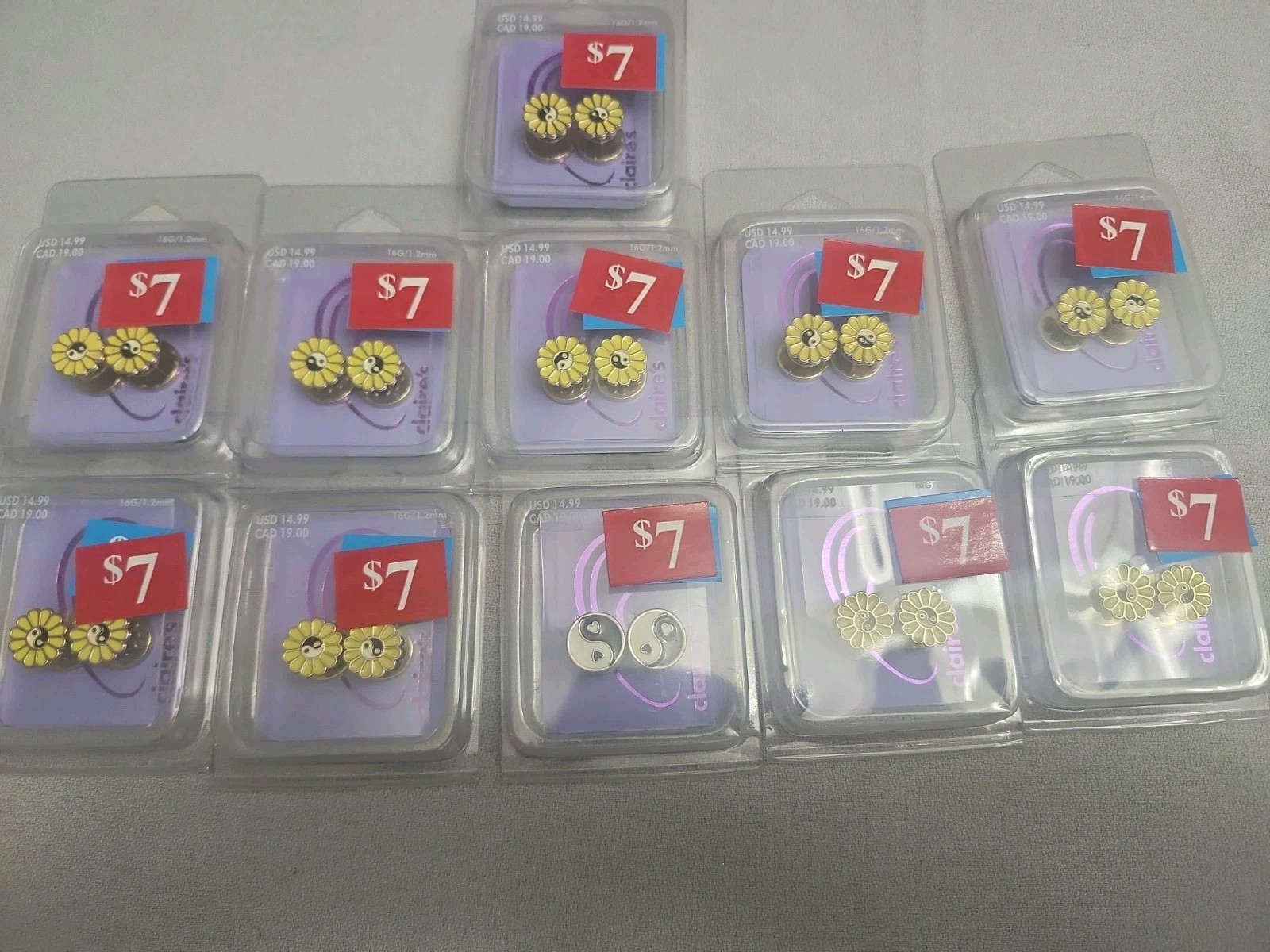 Claires Pierced Earrings. Lot Of 11