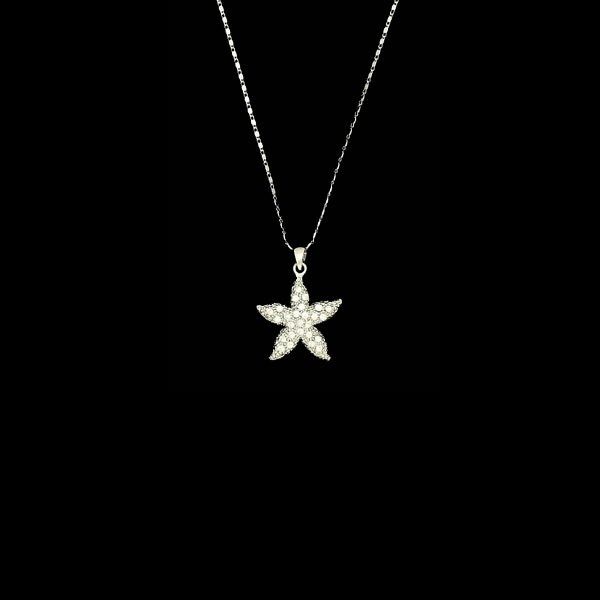 Starfish Cubic Zirconia Diamond Necklace