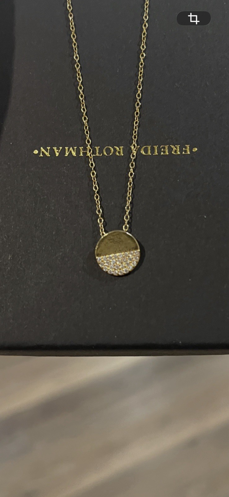 2 Freida Rothman Sterling silver and gold plated Charm Pendant Necklaces