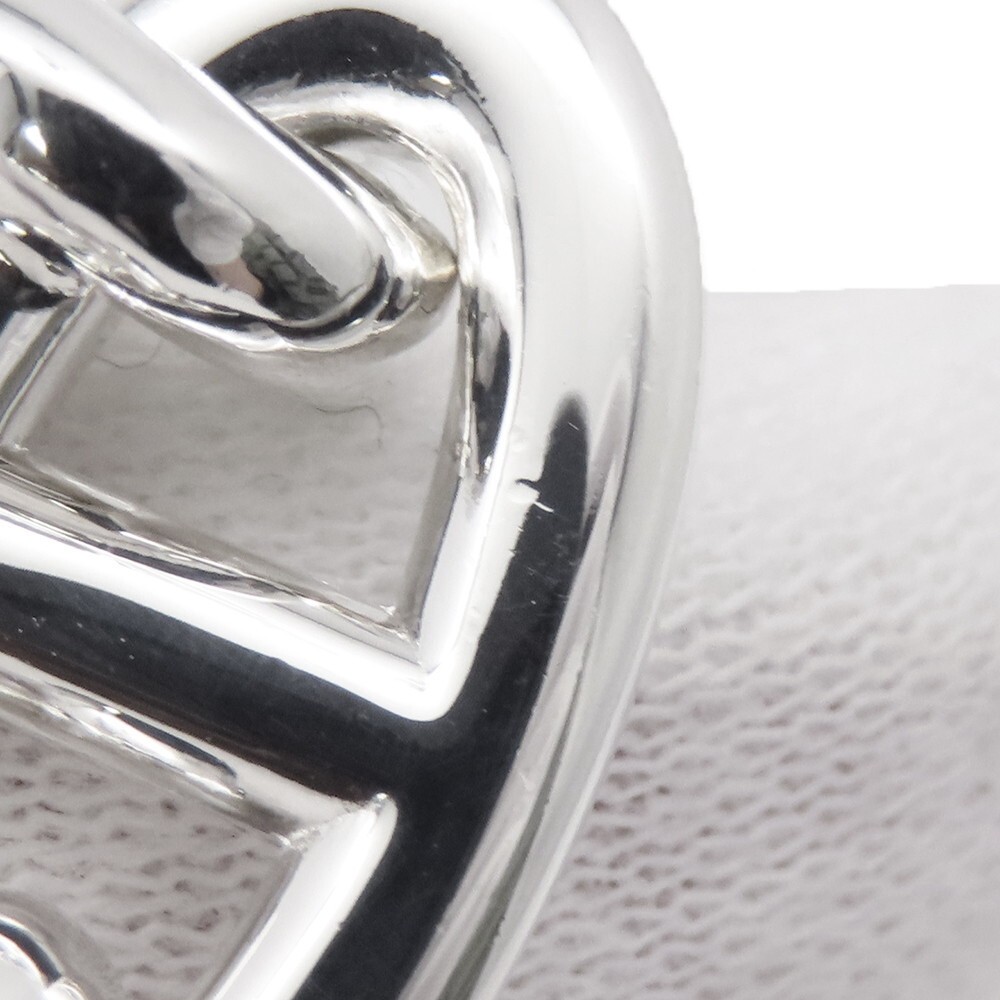 Hermes Silver Bracelet Chene Dunkle GM 7.8in W20.9mm x H11.6mm 13.5cm