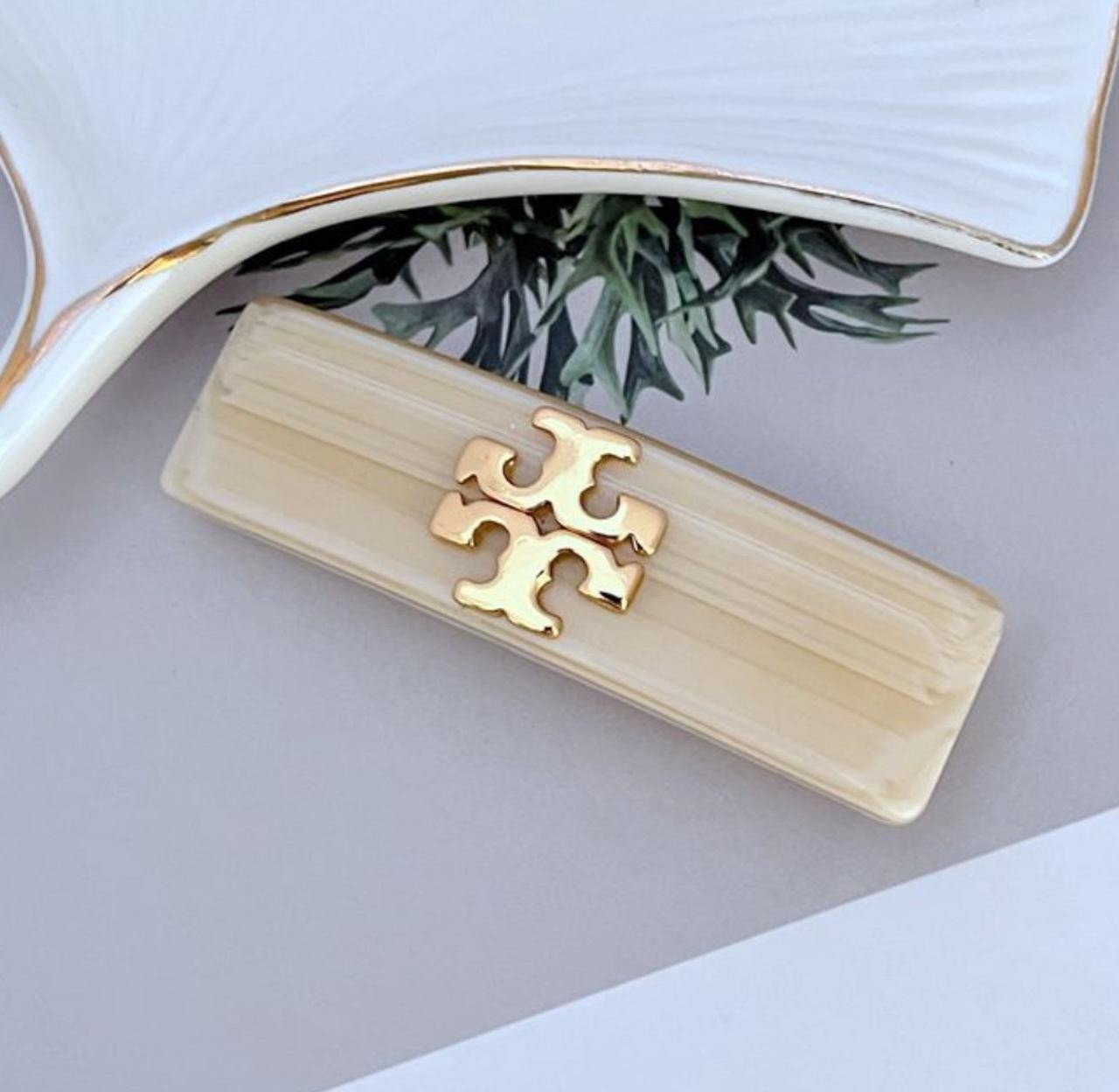 New Tory Hair clip hairpin with Jewelry Pouch