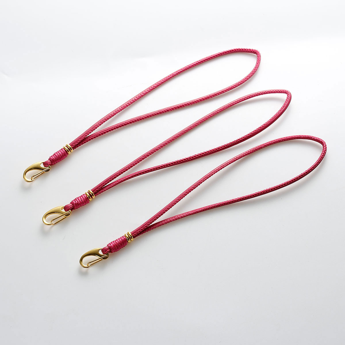 Fushia European Style Double Layor Charm Bracelets 19.5cm(7 5/8″) long