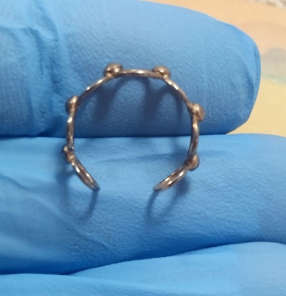 Womens Daily Use Solid Metal Adjustable Circle Style Foot Toe Ring 925 Silver