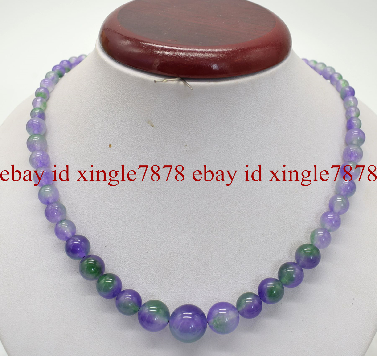 Natural 6-14mm Purple Multi-Color Kunzite Round Gemstone Beads Necklace 20″ AAA