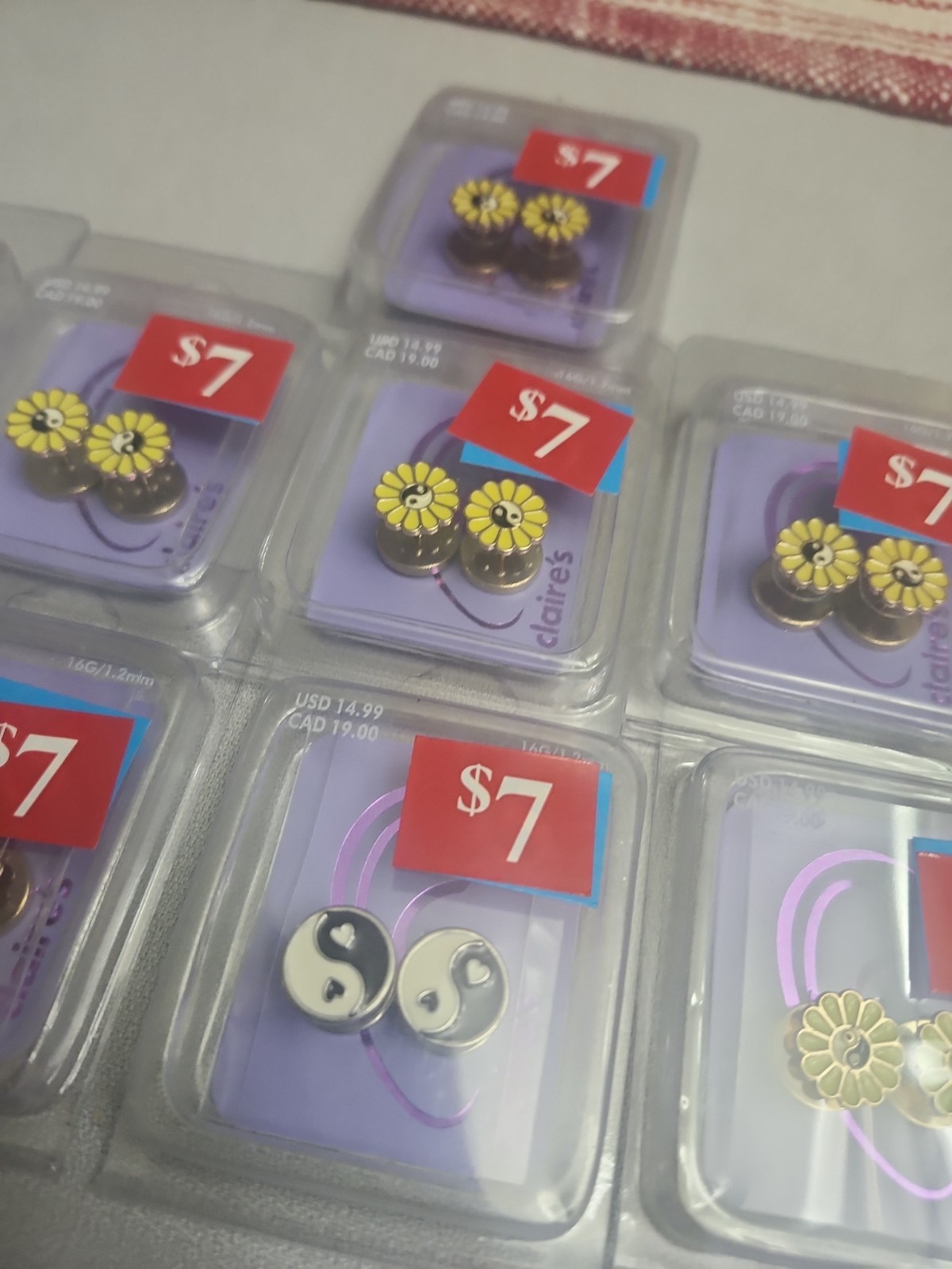 Claires Pierced Earrings. Lot Of 11