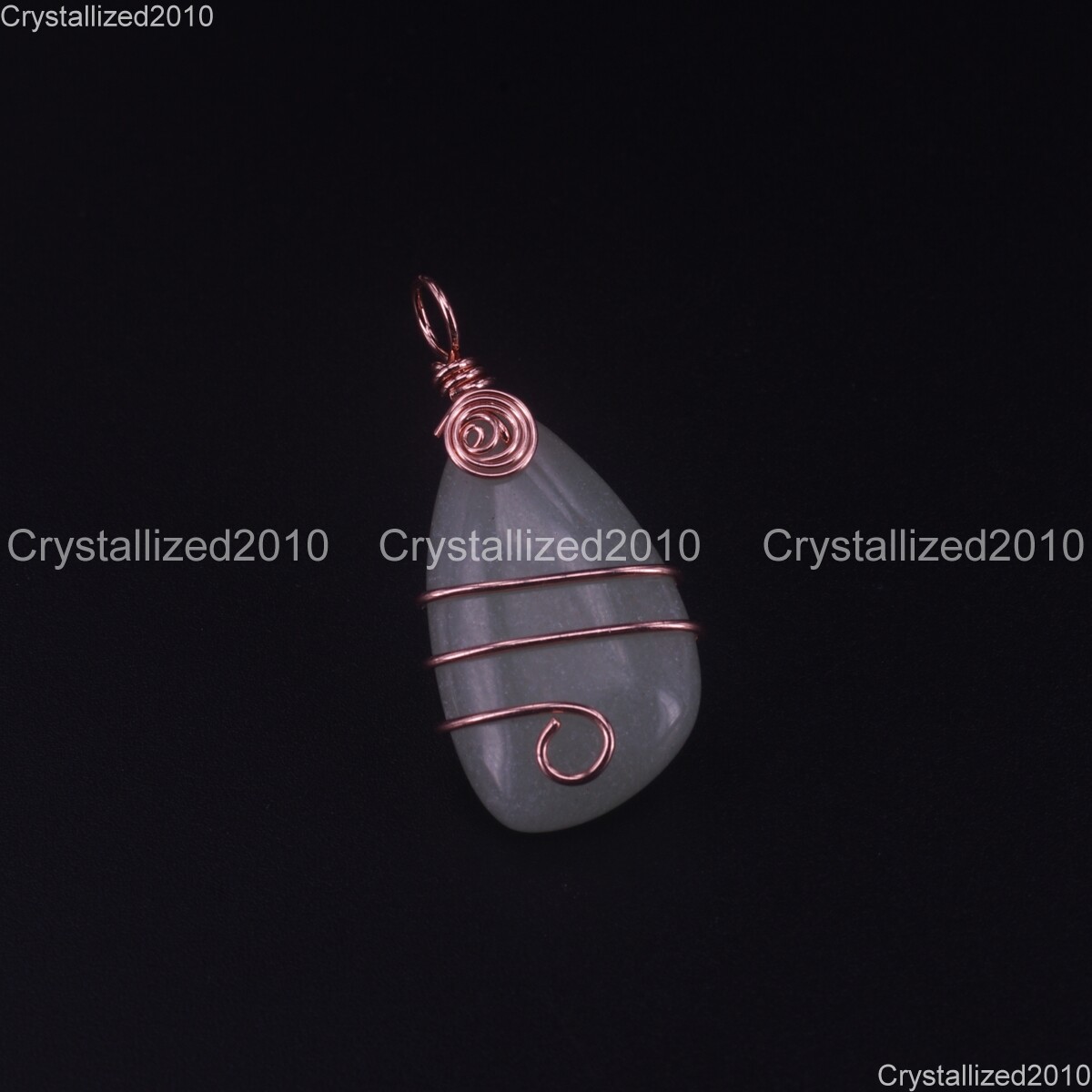 Natural Gemstones Teardrop Drop Handmade WireWrap Healing Reiki Beads Pendant