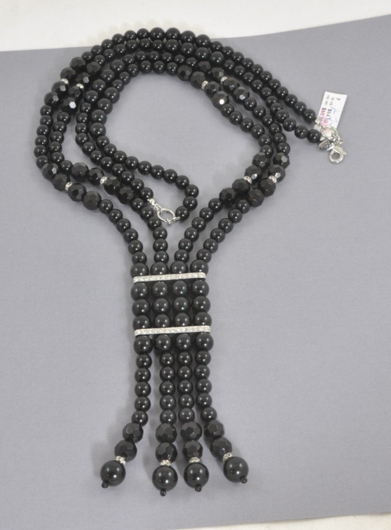 Kenneth Jay Lane (KJL) beaded tassel necklace