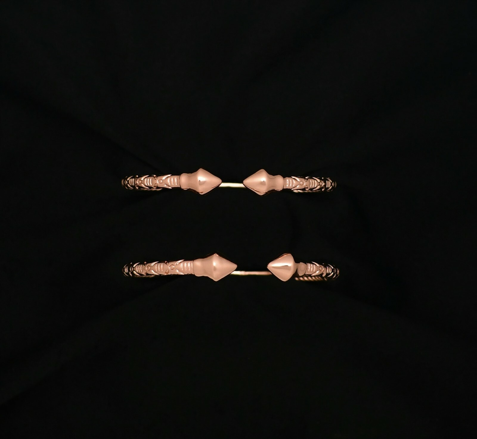 The Great Pyramid Manhattan West Indian Bangles | 18K Rose Gold