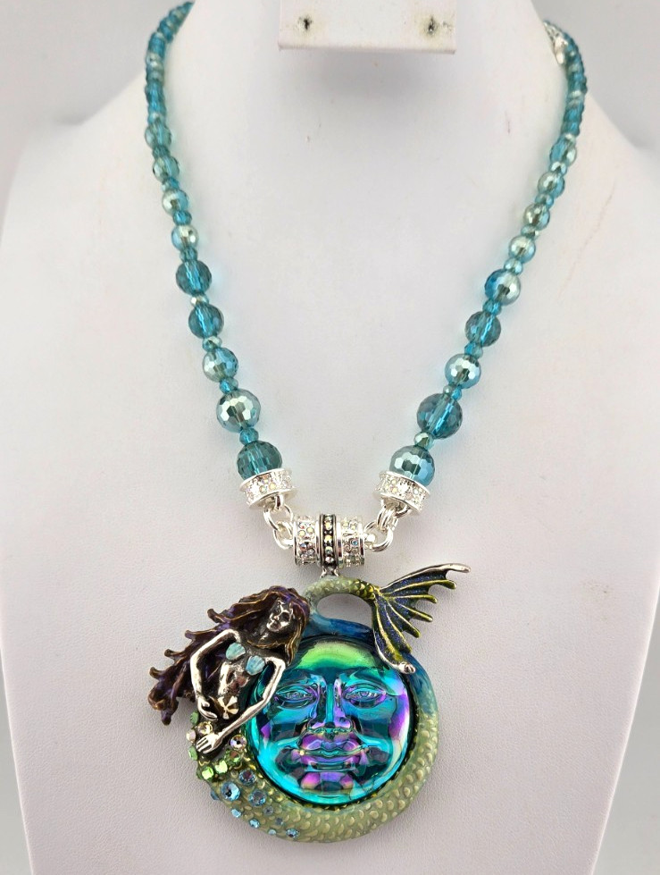 Kirks Folly Marina Mermaid Seaview Water Moon Wild Freedom ST Necklace SET #128