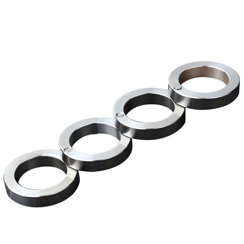 4x Rotatable Folding Ring Clasp Ring Stainless Steel Outdoor For Hiking Men USA