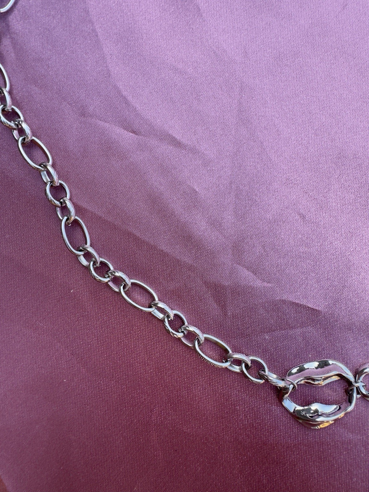 Titanium Steel Necklace With Irregular Design