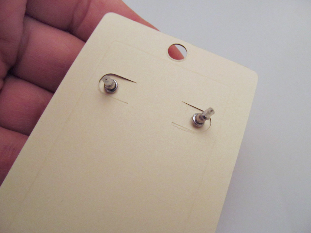 *NEW Gun Metal Tone & Clear Crystal Pierced Elegant Drop Earrings by Antika