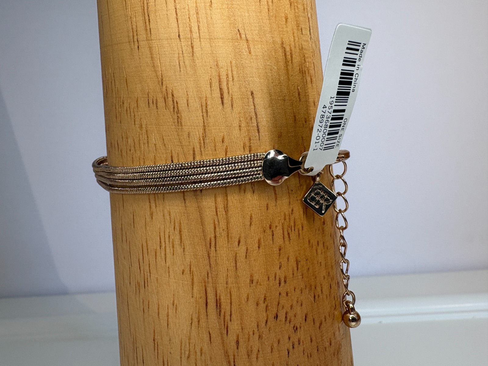 Banana Republic Goldtone Multi Four Strand Infinity Bracelet NWT