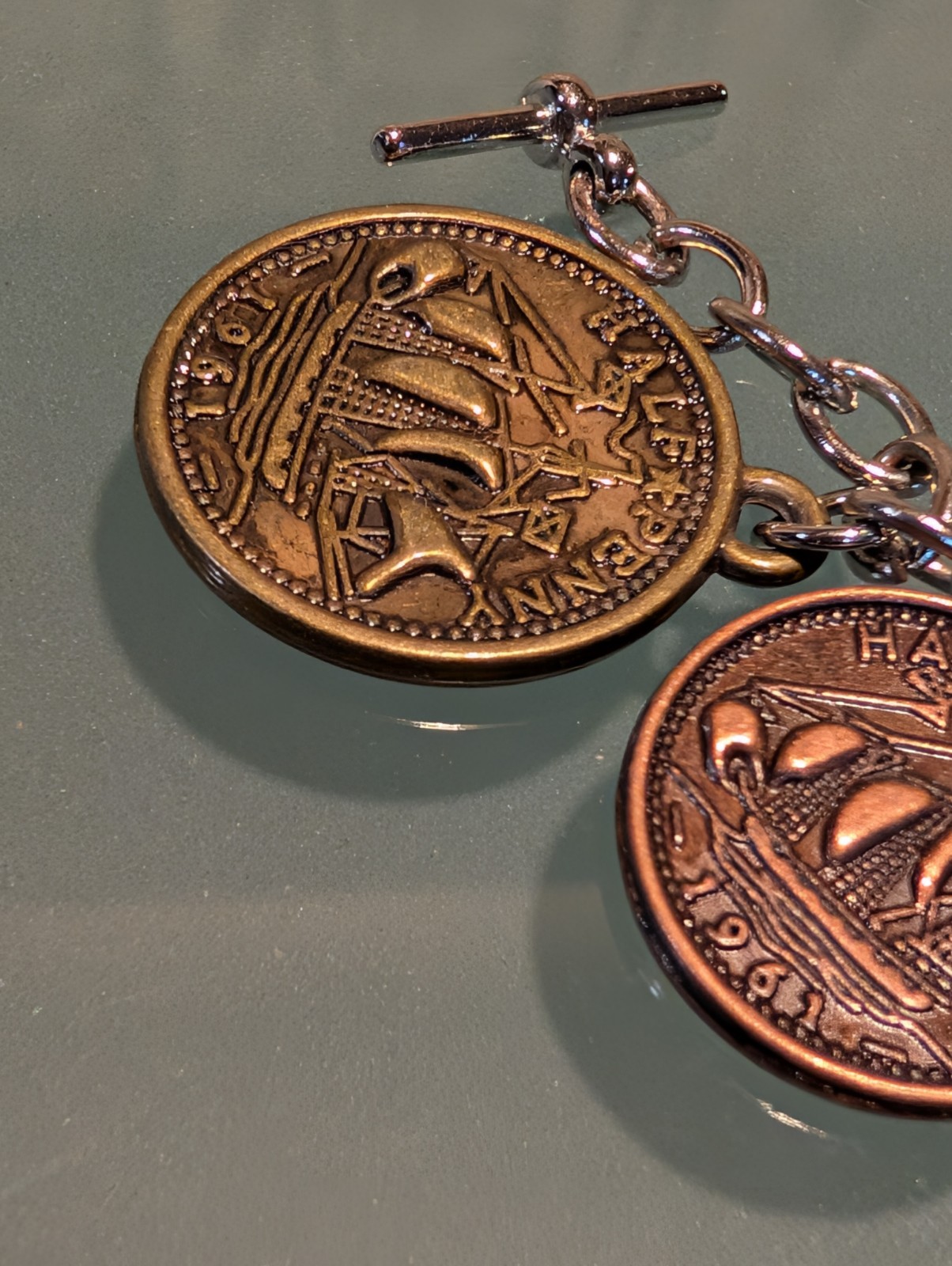 Coin Charm Bracelet Elizabeth II Australian Coins Various Sizes