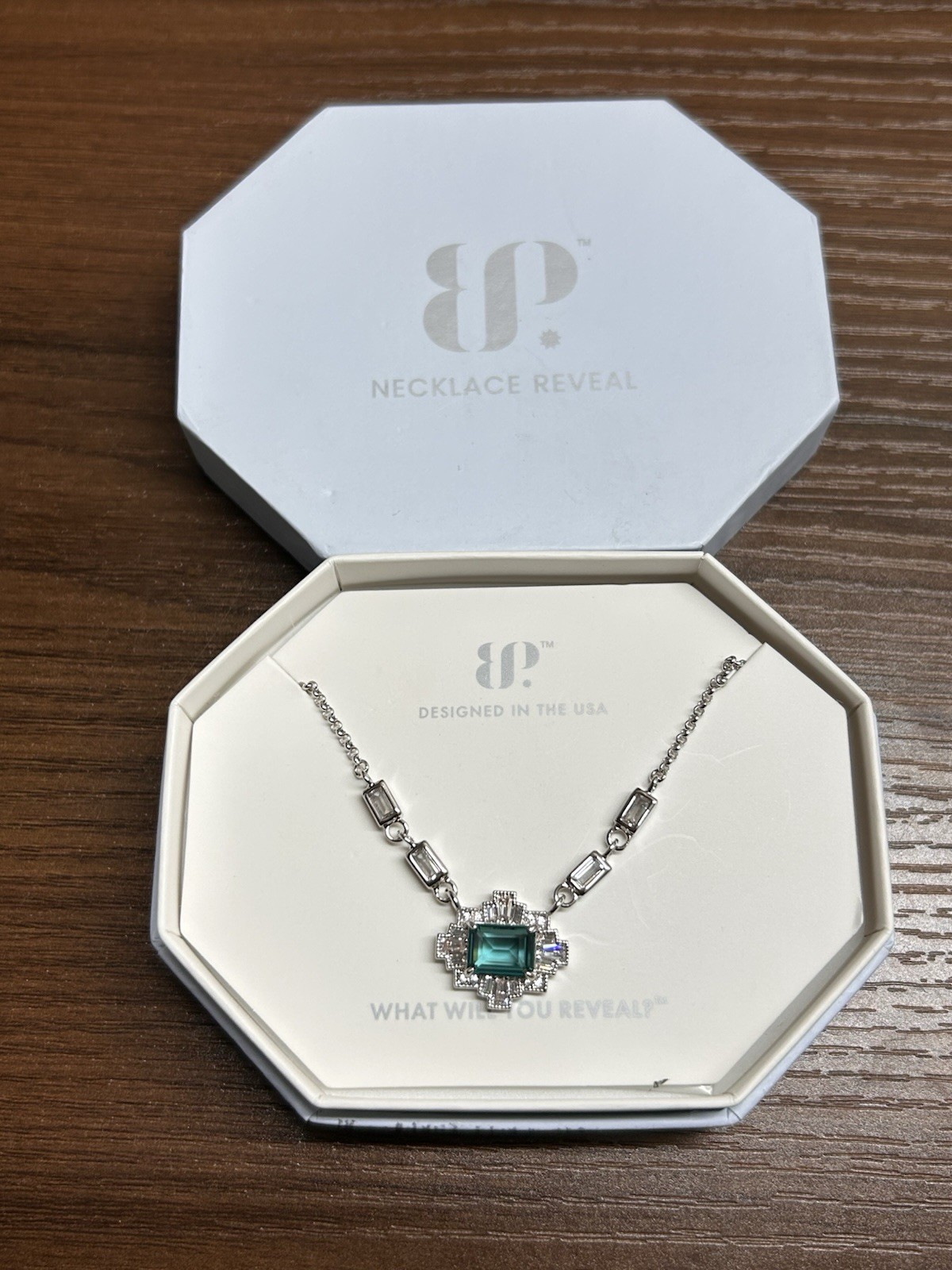 Bomb Party Og Necklace Center Of The Crown NK88773 Paraiba Tourmaline On Rhodium