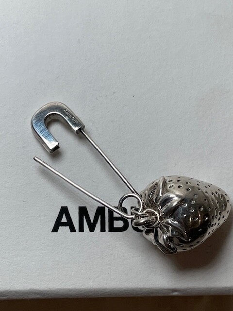 Ambush Silver Strawberry Charm Earring 925 Sterling Silver