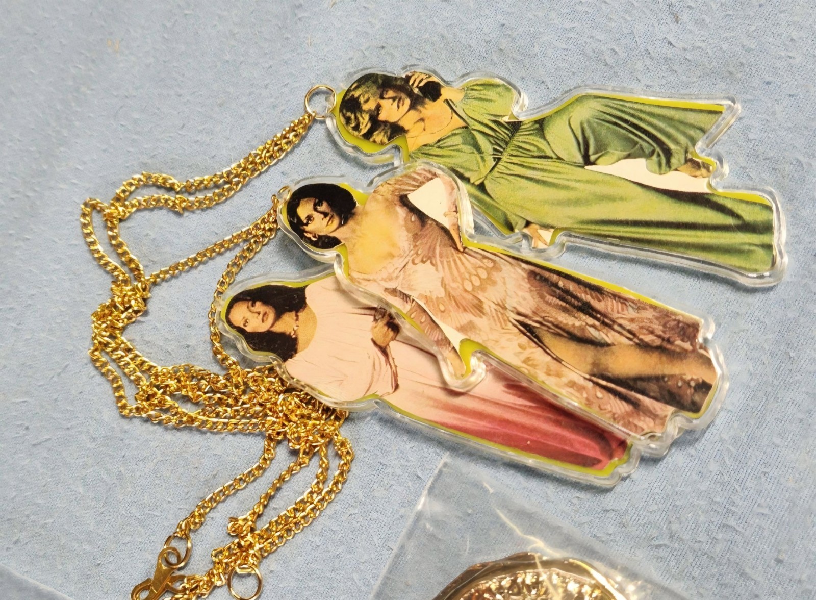 1970s Children’s necklaces – Charlie’s Angels, Hardy Boys, Happy Days and more